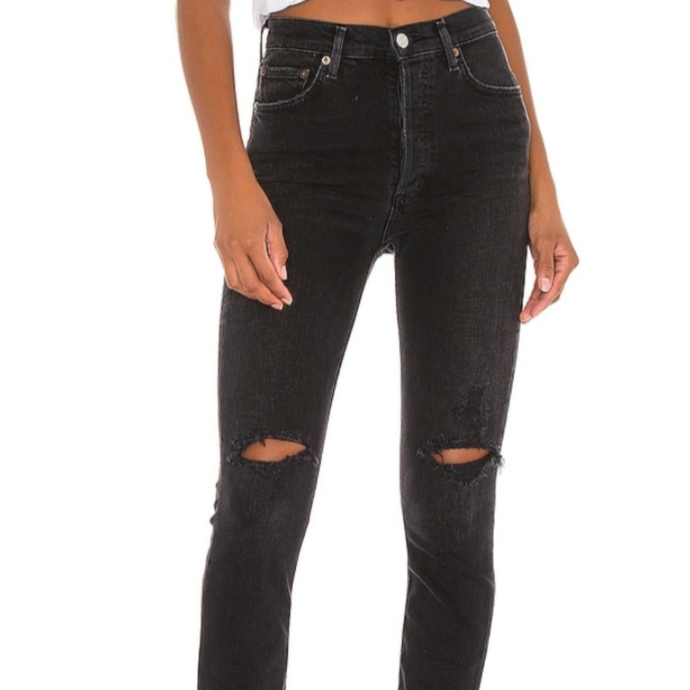 AGOLDE Black nico jeans